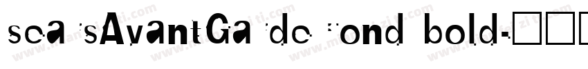 searsAvantGardeCond bold字体转换